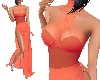 *Coral Slit Gown*