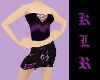[klr] Black/Grape Dress