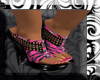 *M*Pink Zebra Wedge heel