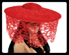 red lace hat