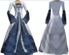 ~Y BlueWhite Celtic Gown
