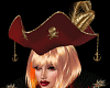 garnet & gold pirate hat