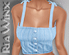 Blue Button Bows Top