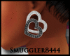 [smug] 2 Hearts Earrings