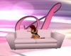 pink baby cuddle sofa