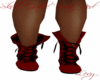 Skull Gothic Boots {RED}