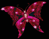 pink glitter butterfly