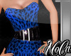 (MV) Leopard Dress Blue