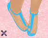 ♡ Blue Flip Flops