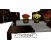 Chocolate Silk Sofa Set