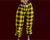 Yellow PJ Pants Plaid F