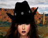 Cowgirl Hat Black