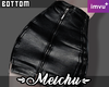 🌸 Black Leather Skirt