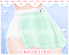 [T] Plaid skirt Mint