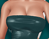Mini Leather Dress Green