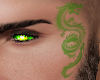 Green Dragon Face Tat