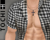 #T Open Ete #Grey Plaid