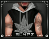 !!S Weed Hoodie Black