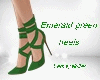 Emerald green heels