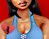 blue lacey top