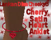 CHERRY SATIN <3 ANKLET