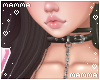 𝓶. black latex leash
