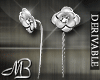 -MB- Flower Earrings Slv