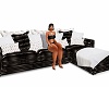 Black Leather Sofaset