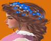 !    BLUE  HAIR FLOWERS