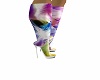 rainbow lady boots