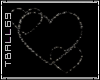 3 hearts bling sticker