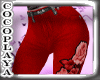 Red Sweet Kitten Pants