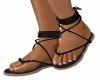 BLACK TWIST SANDALS