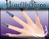 R ! Blue nails + hands