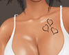 White Top+ Heart Tattoo