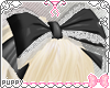 [Pup] Blk White Bow