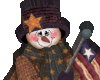 3D USA Snowman