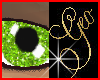 Geo Lime Glitter Eyes M