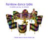 Rainbow dance table