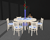 MM blue table and chairs