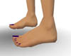 purple toenails