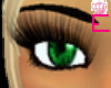 Emerald green eyes