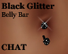 c]Black glitter Piercing