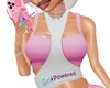 G.Powered White Pink Top