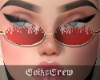 CC. Flame Red Glasses
