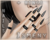 [Is] Black Nail + Rings