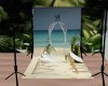 beach wedding backdrop