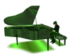 GREEN GRAND PIANO