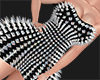 Silver Spiked Dress N10