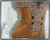 c" Brown Fur Boots